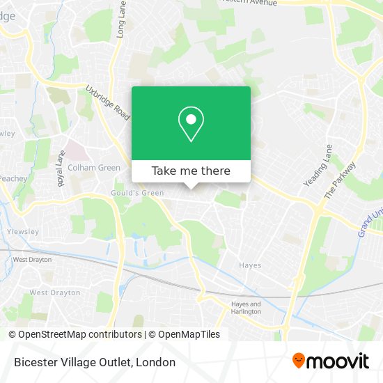 Bicester Village Outlet map