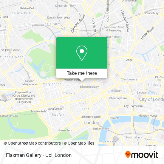Flaxman Gallery - Ucl map
