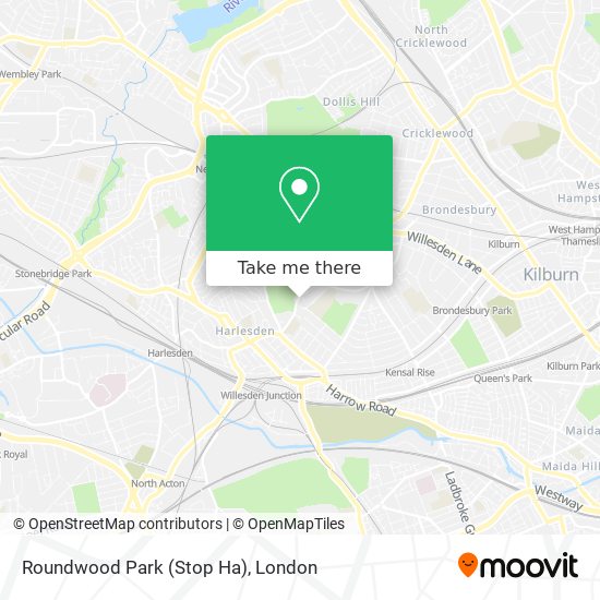 Roundwood Park (Stop Ha) map