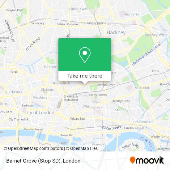 Barnet Grove (Stop SD) map