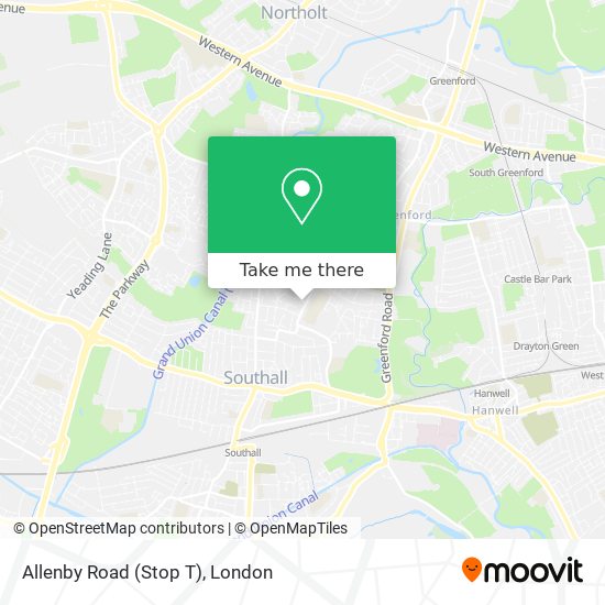 Allenby Road (Stop T) map
