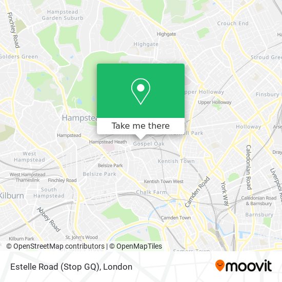 Estelle Road (Stop GQ) map