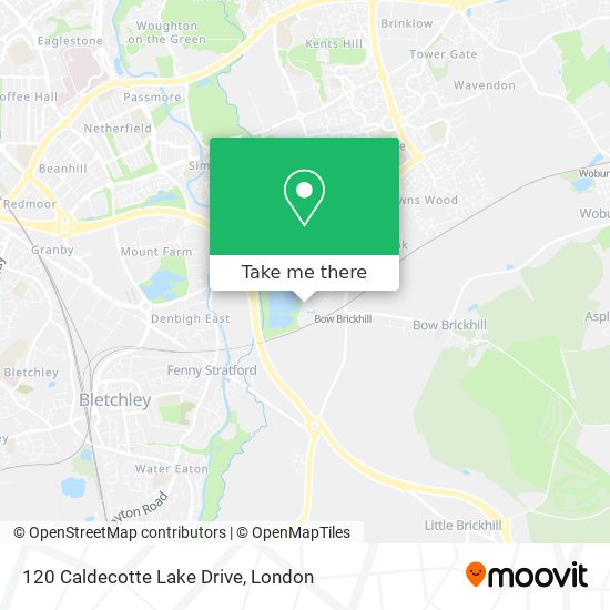 120 Caldecotte Lake Drive map