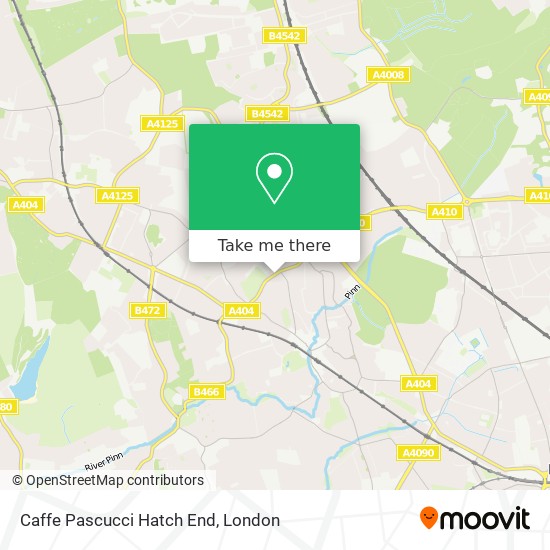 Caffe Pascucci Hatch End map