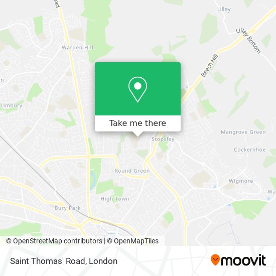 Saint Thomas' Road map