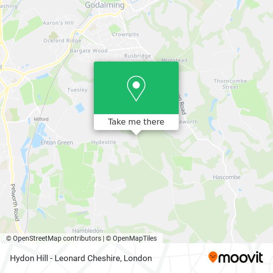 Hydon Hill - Leonard Cheshire map