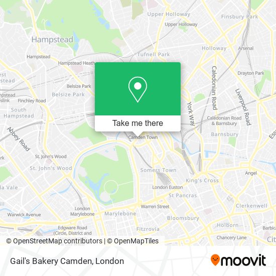 Gail's Bakery Camden map