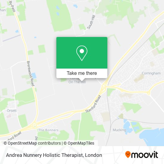 Andrea Nunnery Holistic Therapist map