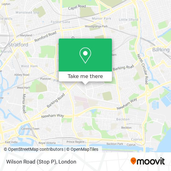 Wilson Road (Stop P) map