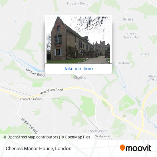 Chenies Manor House map