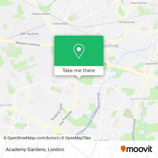 Academy Gardens map