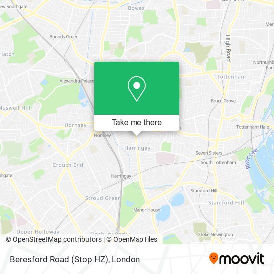 Beresford Road (Stop HZ) map