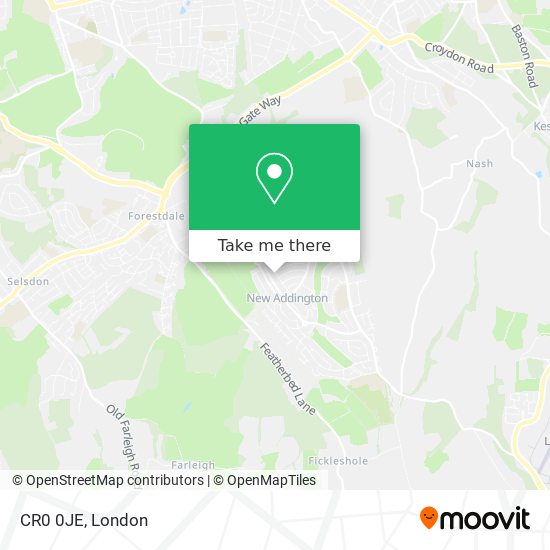 CR0 0JE map