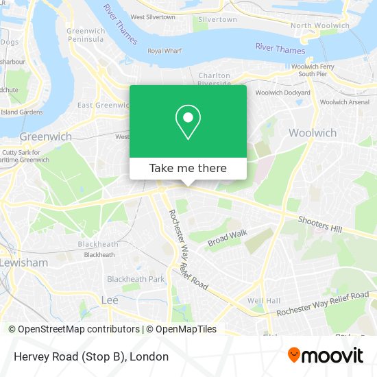 Hervey Road (Stop B) map
