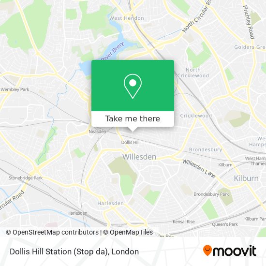 Dollis Hill Station (Stop da) map