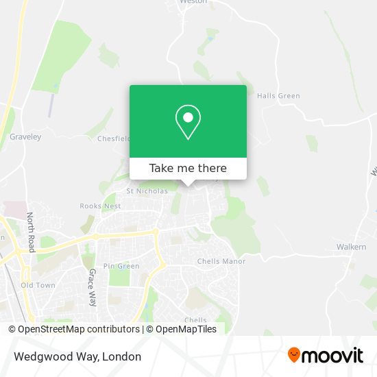 Wedgwood Way map
