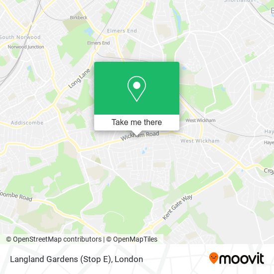 Langland Gardens (Stop E) map
