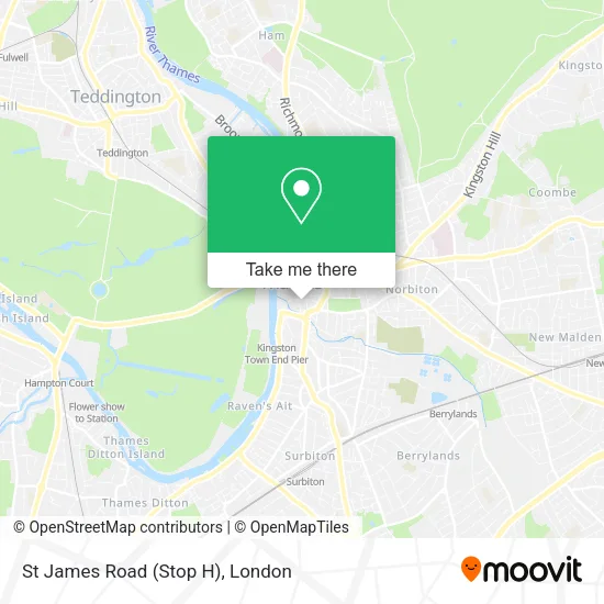 St James Road (Stop H) map