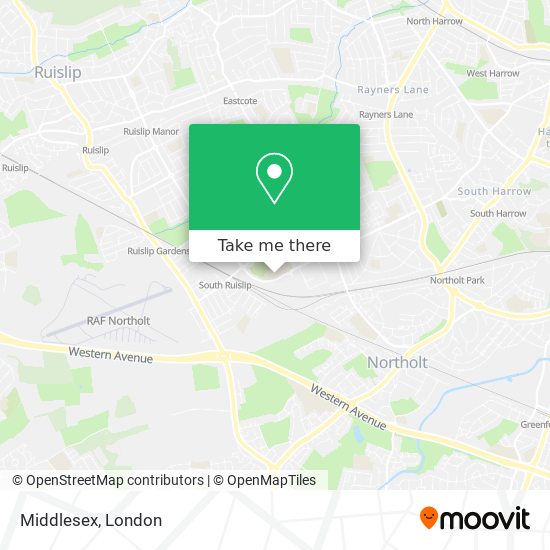 Middlesex map