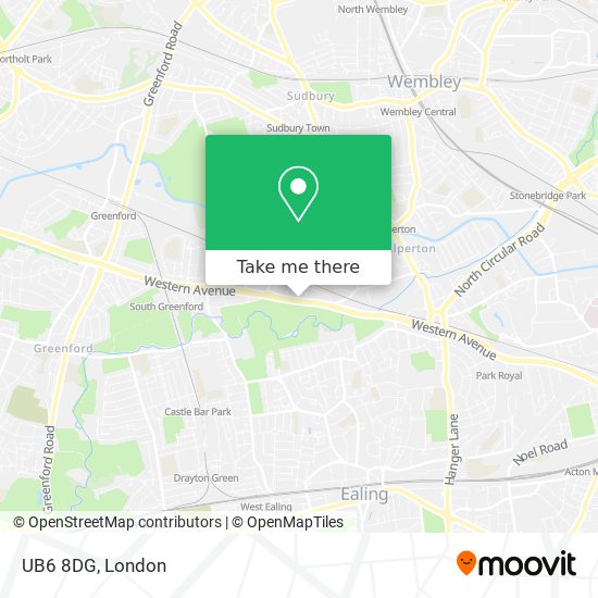 UB6 8DG map