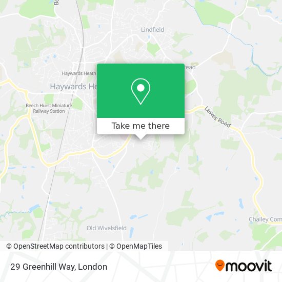 29 Greenhill Way map
