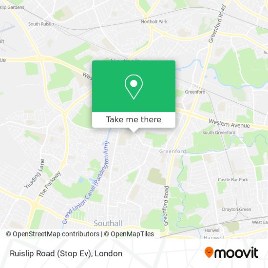 Ruislip Road (Stop Ev) map