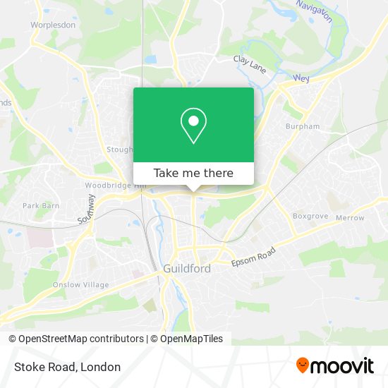Stoke Road map