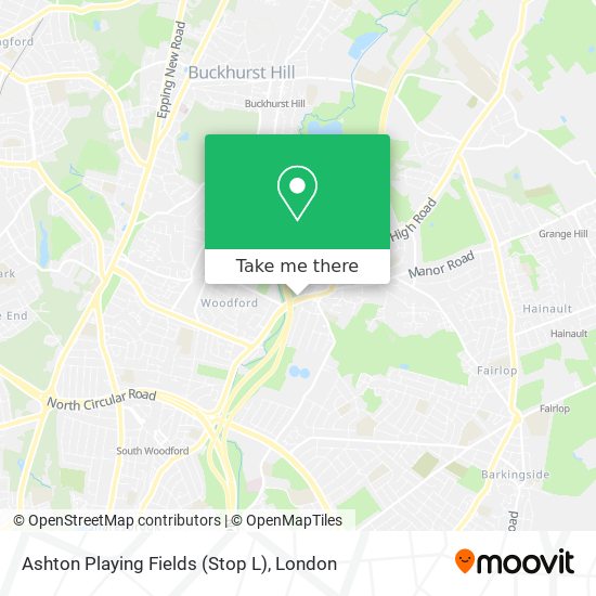 Ashton Playing Fields (Stop L) map