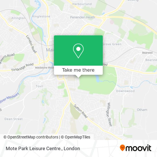 Mote Park Leisure Centre. map