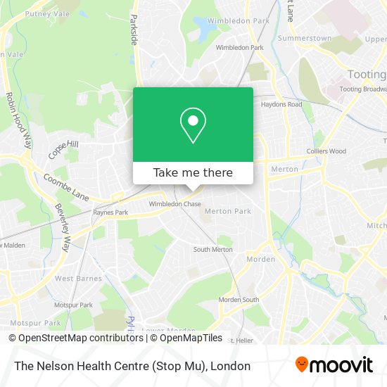 The Nelson Health Centre (Stop Mu) map