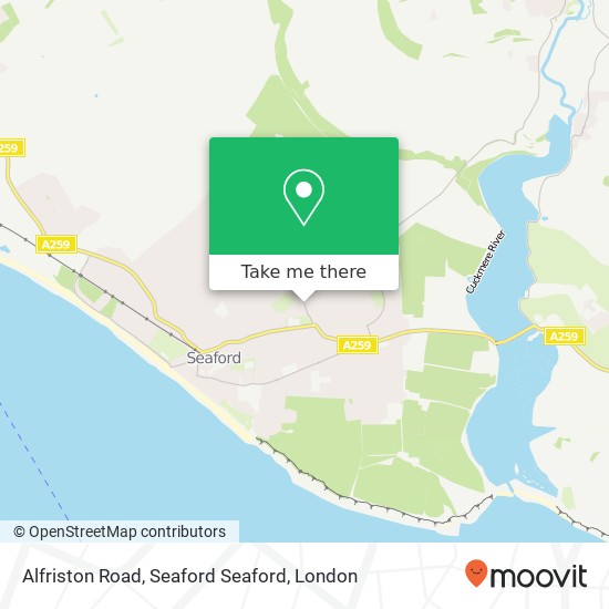 Alfriston Road, Seaford Seaford map