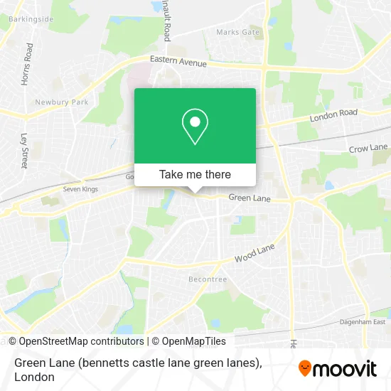 Green Lane (bennetts castle lane green lanes) map