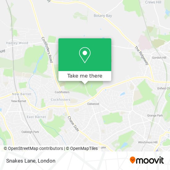 Snakes Lane map