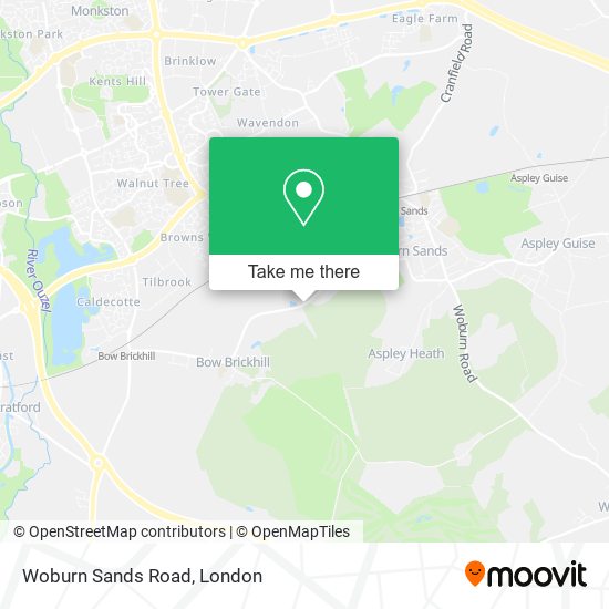 Woburn Sands Road map