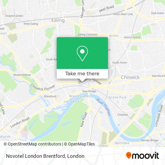 Novotel London Brentford map