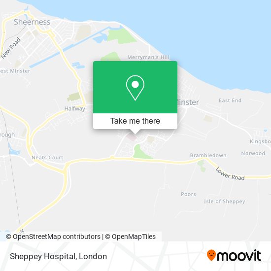 Sheppey Hospital map