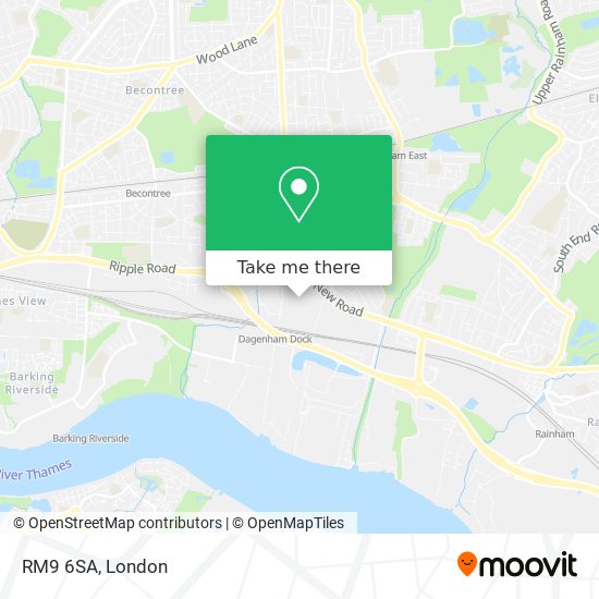 RM9 6SA map