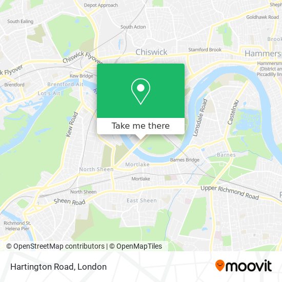 Hartington Road map