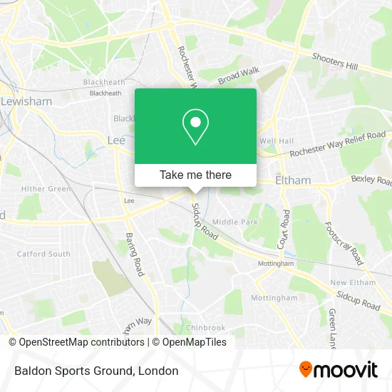 Baldon Sports Ground map