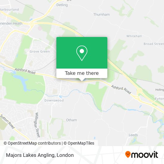 Majors Lakes Angling map