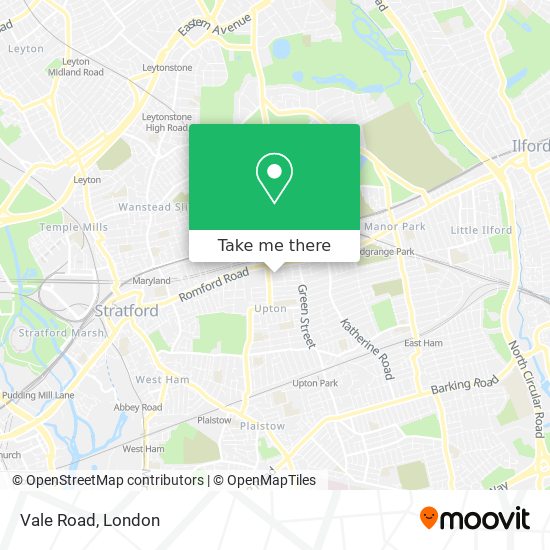 Vale Road map