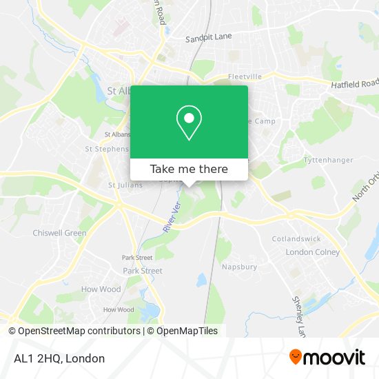 AL1 2HQ map