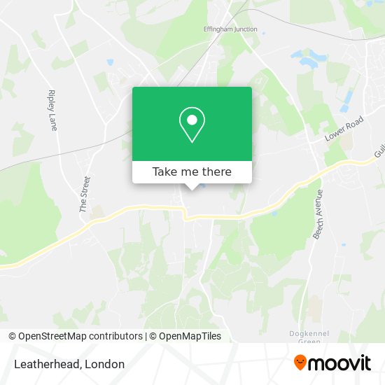 Leatherhead map