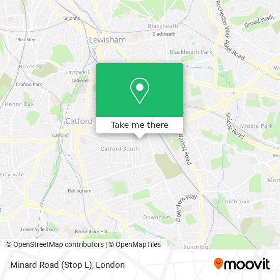 Minard Road (Stop L) map