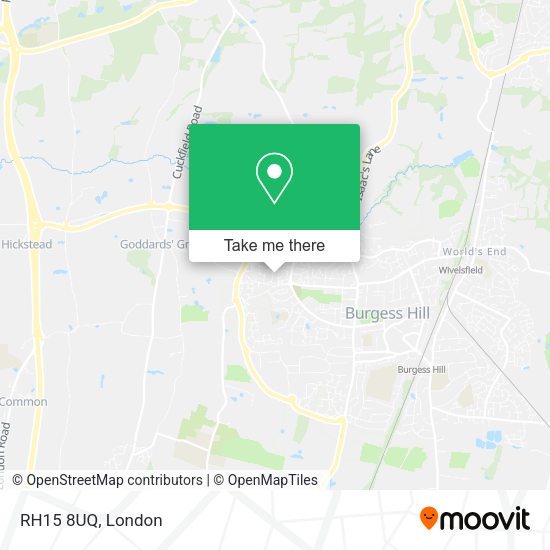 RH15 8UQ map