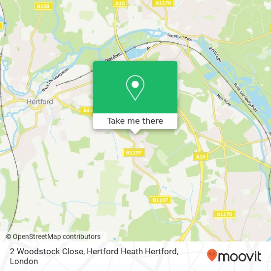 2 Woodstock Close, Hertford Heath Hertford map