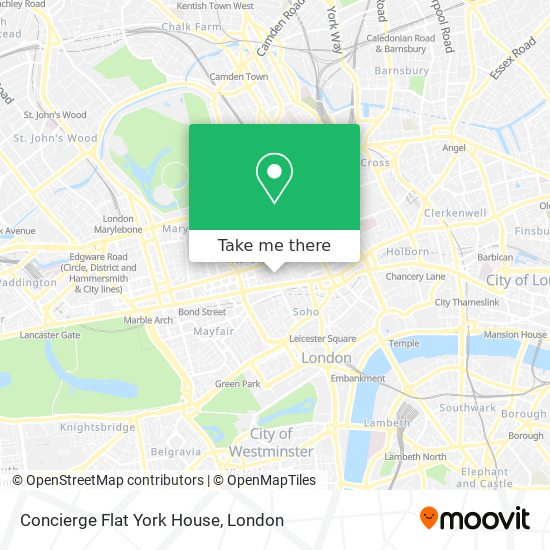 Concierge Flat York House map