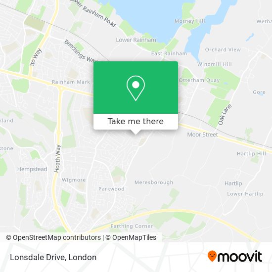 Lonsdale Drive map