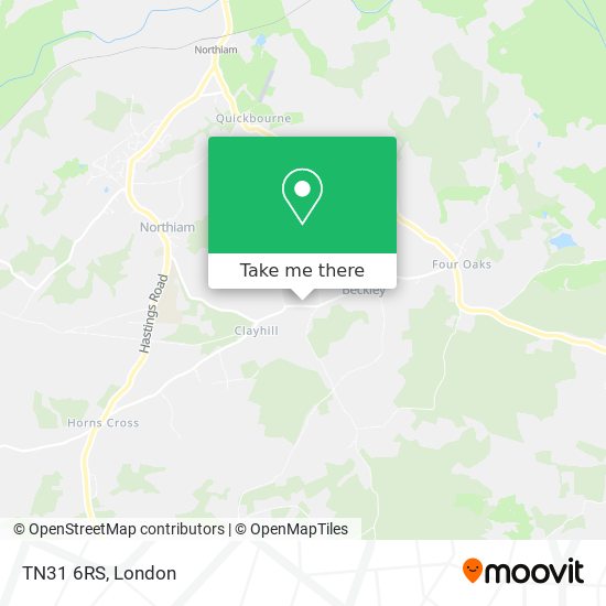 TN31 6RS map