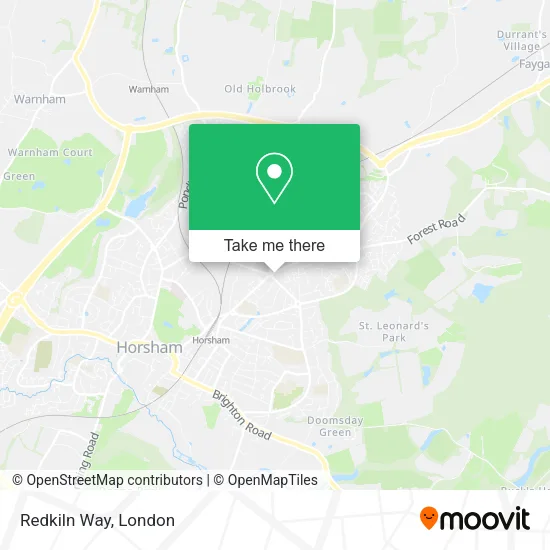 Redkiln Way map
